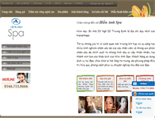 Tablet Screenshot of hienanhspa.com